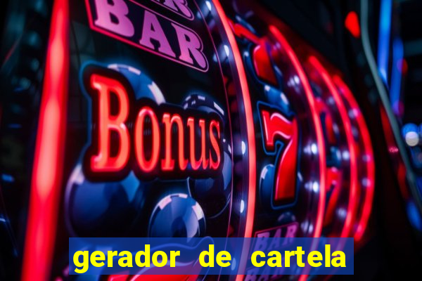 gerador de cartela de bingo